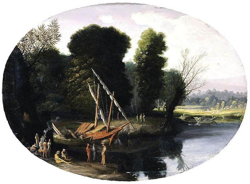 BONZI, Pietro Paolo Italianate River Landscape